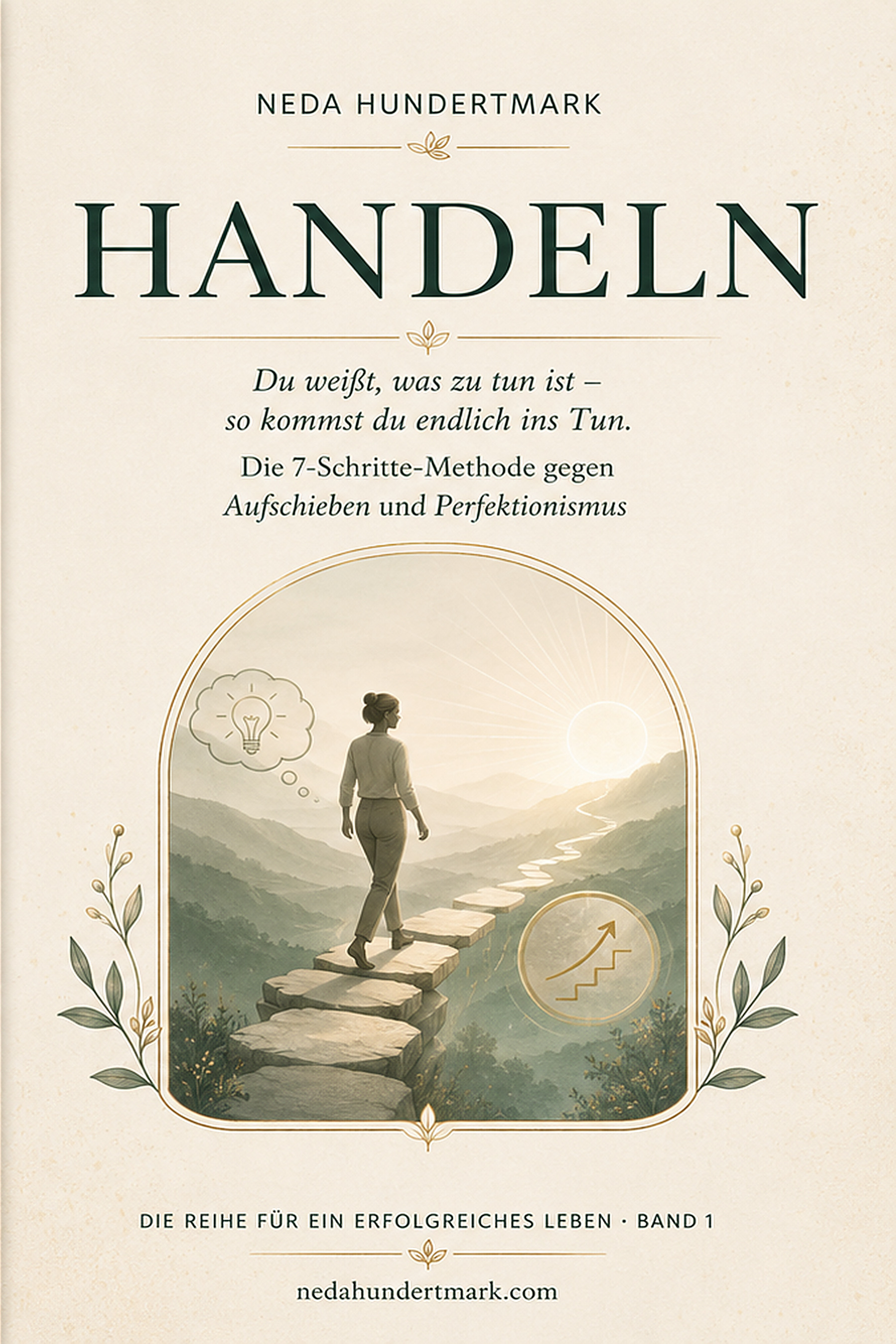Book cover HANDELN by Neda Hundertmark – volume 1 of the Series for a Successful Life